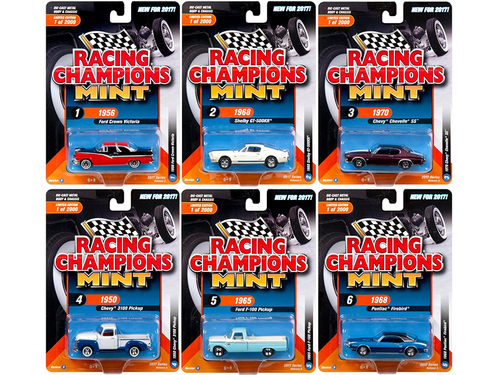 2017 Mint Release 3 Set B Set of 6 Cars 1/64 Diecast Model Cars by