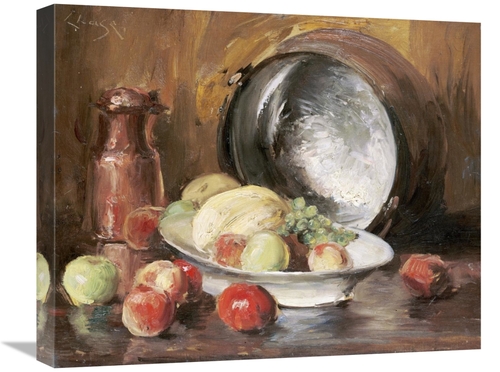 Global Gallery GCS-267846-22-142 22 in. Still Life with Fruit & Copper