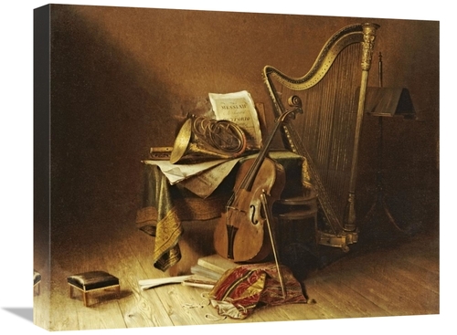 Global Gallery GCS-267636-22-142 22 in. Still Life with Musical Instru