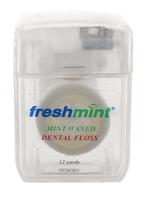 Freshmint Waxed Dental Floss - 12 yards, Mint
