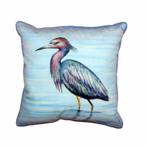 Betsy Drake ZP492 Dicks Little Blue Heron Extra Large Zippered Pillow