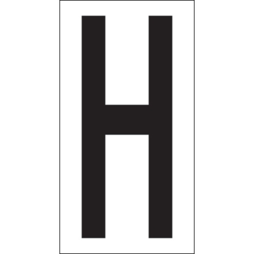 Tape Logic DL9310H 3.50 in. H Vinyl Warehouse Letter Labels, Black