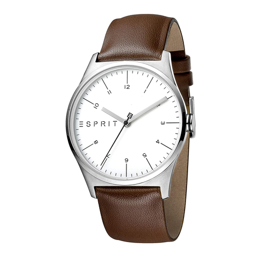 Esprit ES1G034L0015 Essential Silver Brown Mens Watch