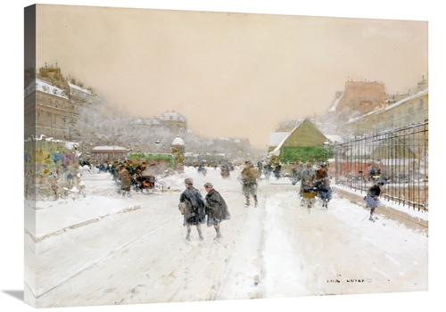 Global Gallery GCS-266783-30-142 30 in. Paris in the Snow Art Print - 