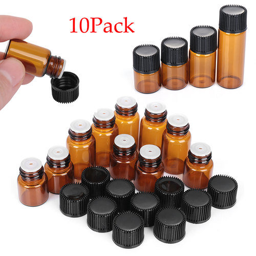 10PCS/Pack 1/2/3/5ml Mini Essential Oil Bottle Jar