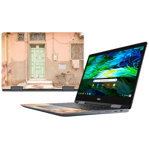 MightySkins DEICH1418-Green Door Skin for Dell Inspiron Chromebook 14 