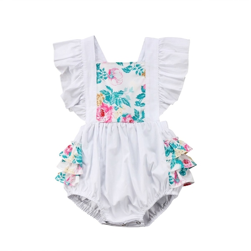 Pop White Floral Patchwork Newborn Toddler