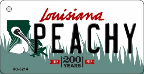 Smart Blonde KC-6214 1.5 x 3 in. Peachy Louisiana State License Plate 