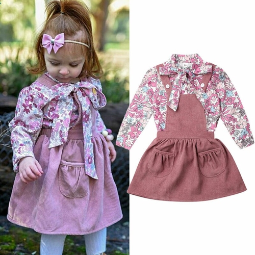 Pudcoco Autumn Newborn kids Baby Girl Kids Floral