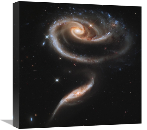 Global Gallery GCS-393596-1818-142 18 x 18 in. Interacting Galaxies Ar