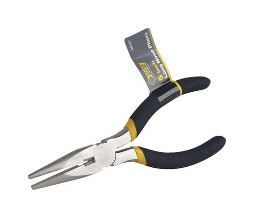 Steel Grip 2261543 5 in. Drop Forged Carbon Steel Long Nose Plier