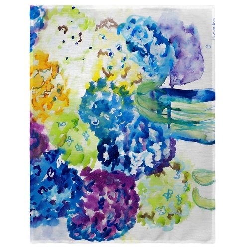 Betsy Drake PM022 14 x 18 in. Betsys Hydrangea Place Mat - Set of 4