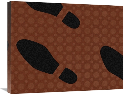 Global Gallery GCS-453834-2228-142 22 x 28 in. Clothing - Footprints A
