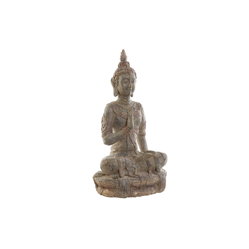 Decorative Figure DKD Home Decor Grey Buddha Resin (27,5 x 20 x 51,5