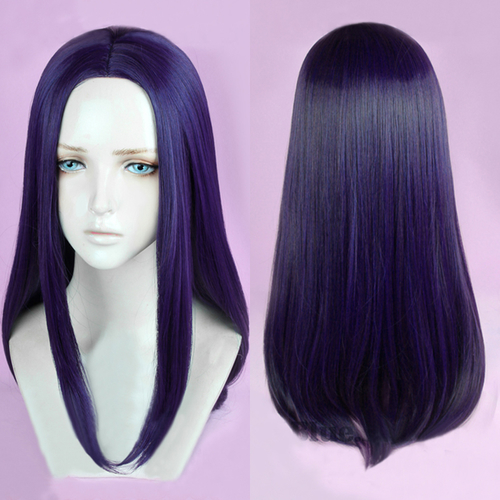 Golden Kamuy Asirpa 65cm Centre-parted Blue Purple