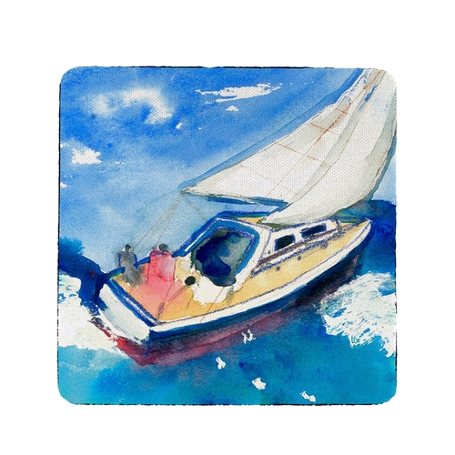 Betsy Drake CT257 Sailboat Coaster - Set of 4