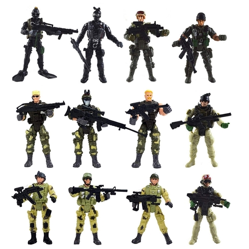 AZ Trading & Import PSA61 4 in. Tall Special Force Army Swat Soldiers 