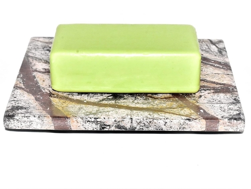 Natural Marble Soap Dish Holder for Bathroom    (Color-BROWN)