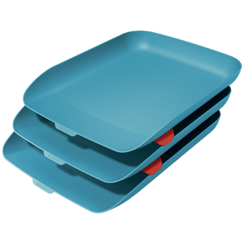 Set of organiser trays Leitz Cosy Blue A4 polystyrene 27,4 x 12 x 45,6