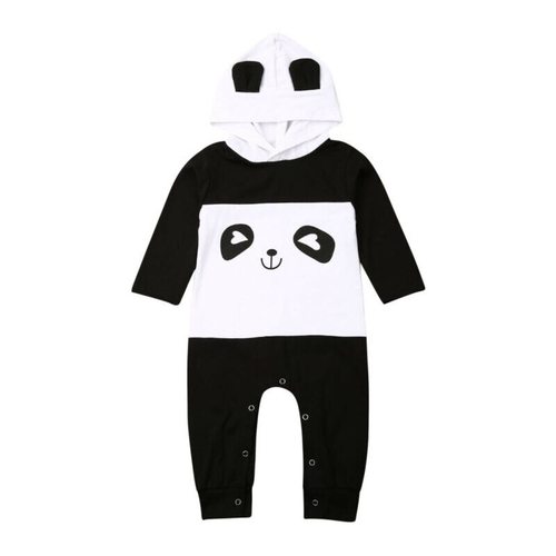 Newborn Baby Girl Boy Cotton Romper Ear Hooded
