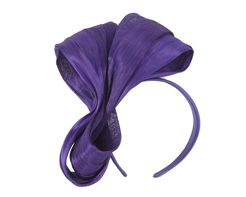 Exclusive purple silk abaca bow