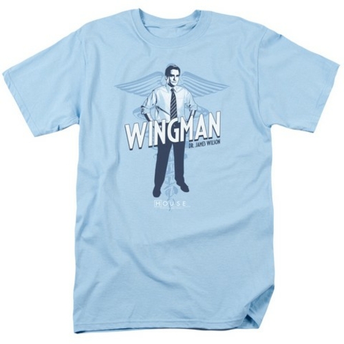 Trevco House-Wingman Short Sleeve Adult 18-1 Tee, Light Blue - 3X