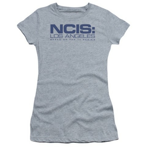 Trevco Ncis La-Logo - Short Sleeve Junior Sheer Tee - Heather- 2X