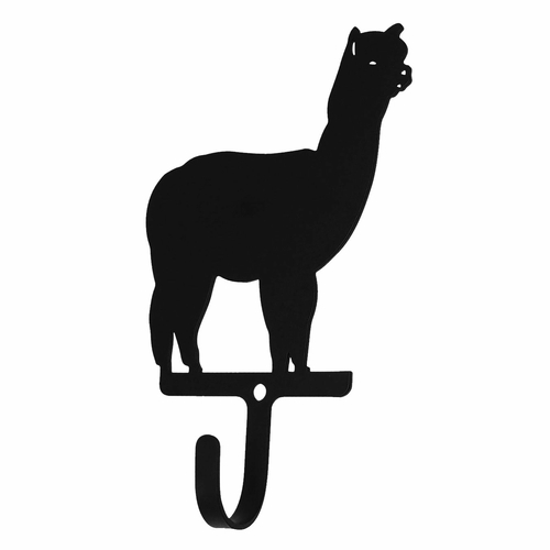 Wrought Iron Alpaca Wall Hook Small