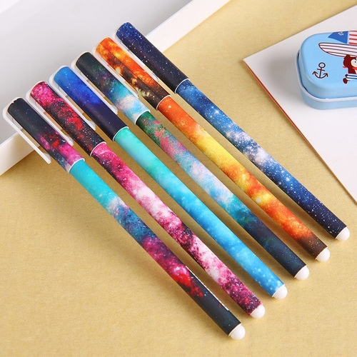 3 pcs starry sky Gel Pen School Cute Black lnk gel