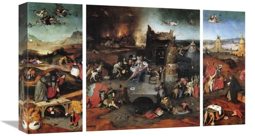 Global Gallery GCS-372617-22-142 22 in. The Temptation of St Anthony A