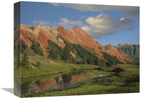 Global Gallery GCS-396144-1216-142 12 x 16 in. Red Mountain, Gray 