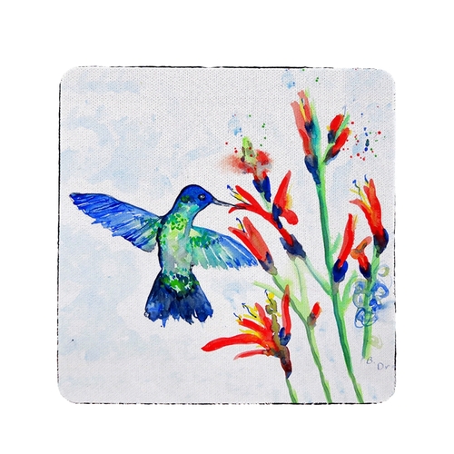 Betsy Drake CT644 Hummingbird & Fire Plant Coaster - Set of 4