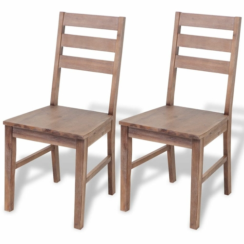 Dining Chairs 6 pcs Solid Acacia Wood
