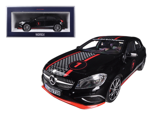 2013 Mercedes A Class Sport Equipment Black with Racing Deco 1/18