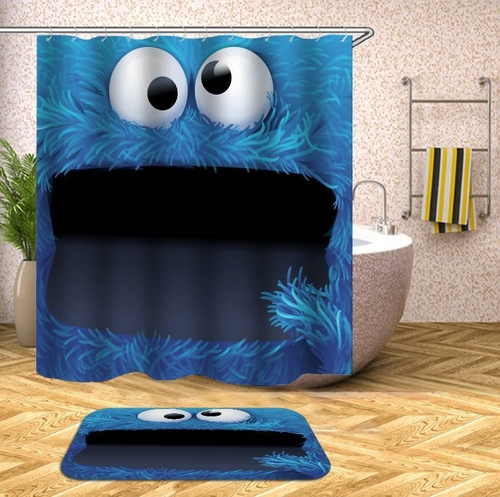 Cookie Monster Shower Curtain