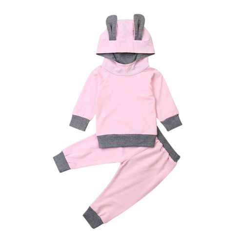 Autumn Casual Toddler Baby Kids Girl Solid Color