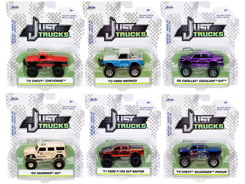 \Just Trucks\" Set of 6 Trucks Series 29 1/64 Diecast Model Cars by
