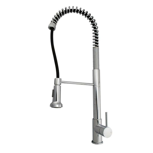 Euro Round Chrome Kitchen Sink Swivel Pull Out Mixer