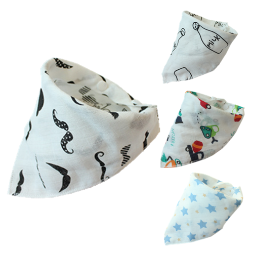 Baby Bibs 4 Layers Gauze Boy Girl Bandana Water