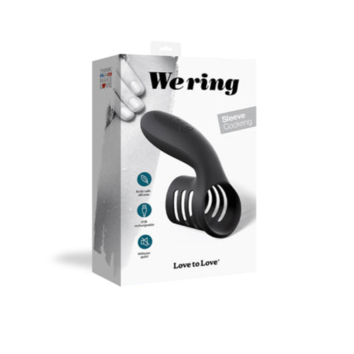 Love to Love We Ring Rechargable Silicone Vibrating Sleeve Cockring