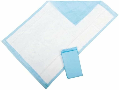 Absorbent Underpads 22" x 36". Pack of 150 Fluff Disposable Underpads