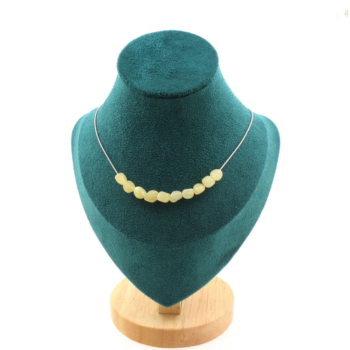 Yellow Calcite from the UK 10 beads necklace