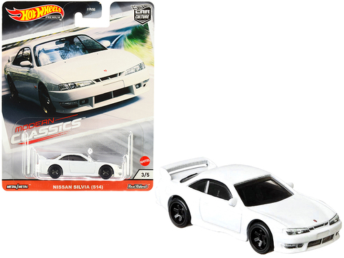 Nissan Silvia (S14) White \Modern Classics\" Diecast Model Car by Hot