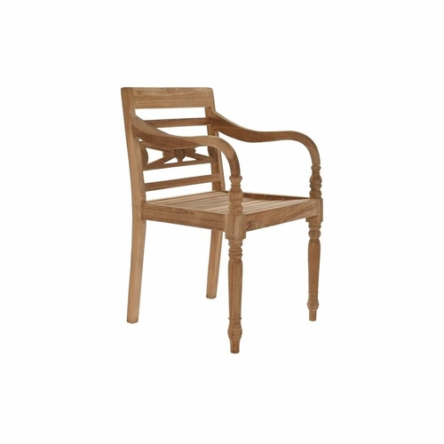 Garden chair DKD Home Decor Brown Teak 54 x 47 x 85 cm (54 x 47 x 85