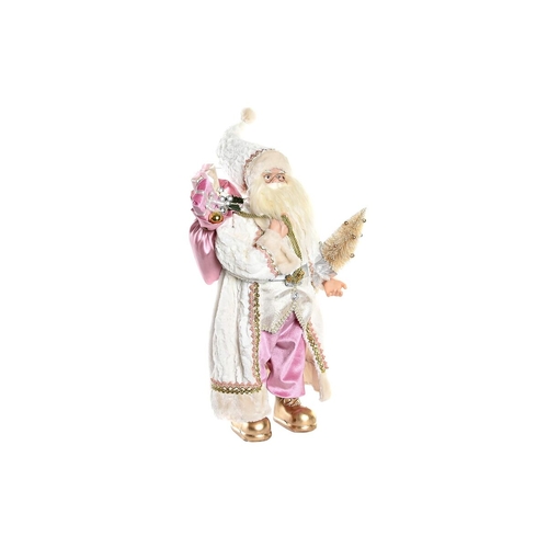 Decorative Figure DKD Home Decor Father Christmas Christmas Grey Pink