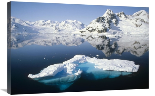 Global Gallery GCS-451350-2436-142 24 x 36 in. Ice Floe & Mountains&#4