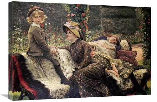 Global Gallery GCS-267408-30-142 30 in. The Garden Bench Art Print - J