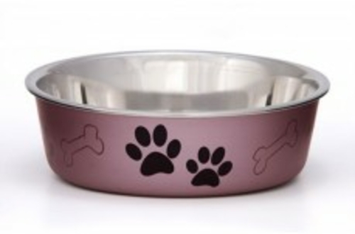 Loving Pets 430880 Met Bella Bowl Grape Lg