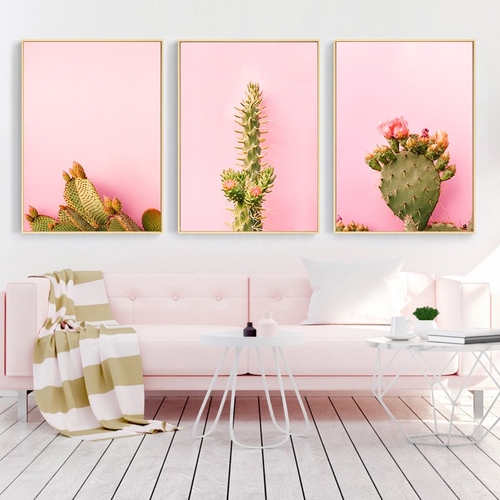 Succulent Plant Cactus Canvas Poster