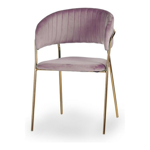 Chair Pink Golden Polyester Iron (49 x 80,5 x 53 cm)